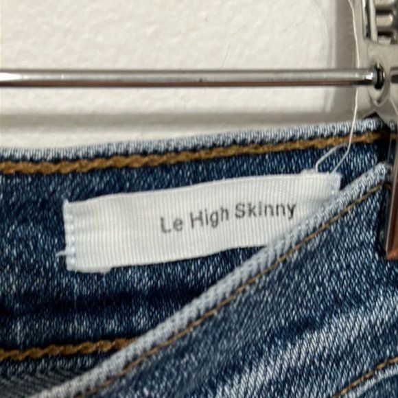 Frame Le High Skinny Split Hem Beckett Jeans Size 24 - Picture 7 of 11